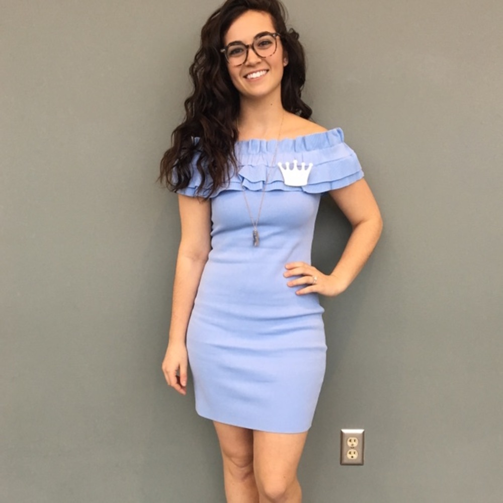 Ruffled bodycon dress